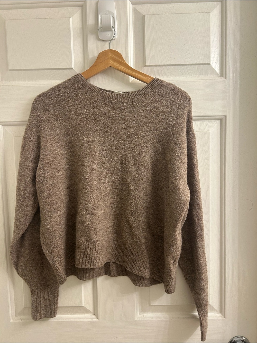 H&M Women's Crewneck Sweater in Taupe Brown